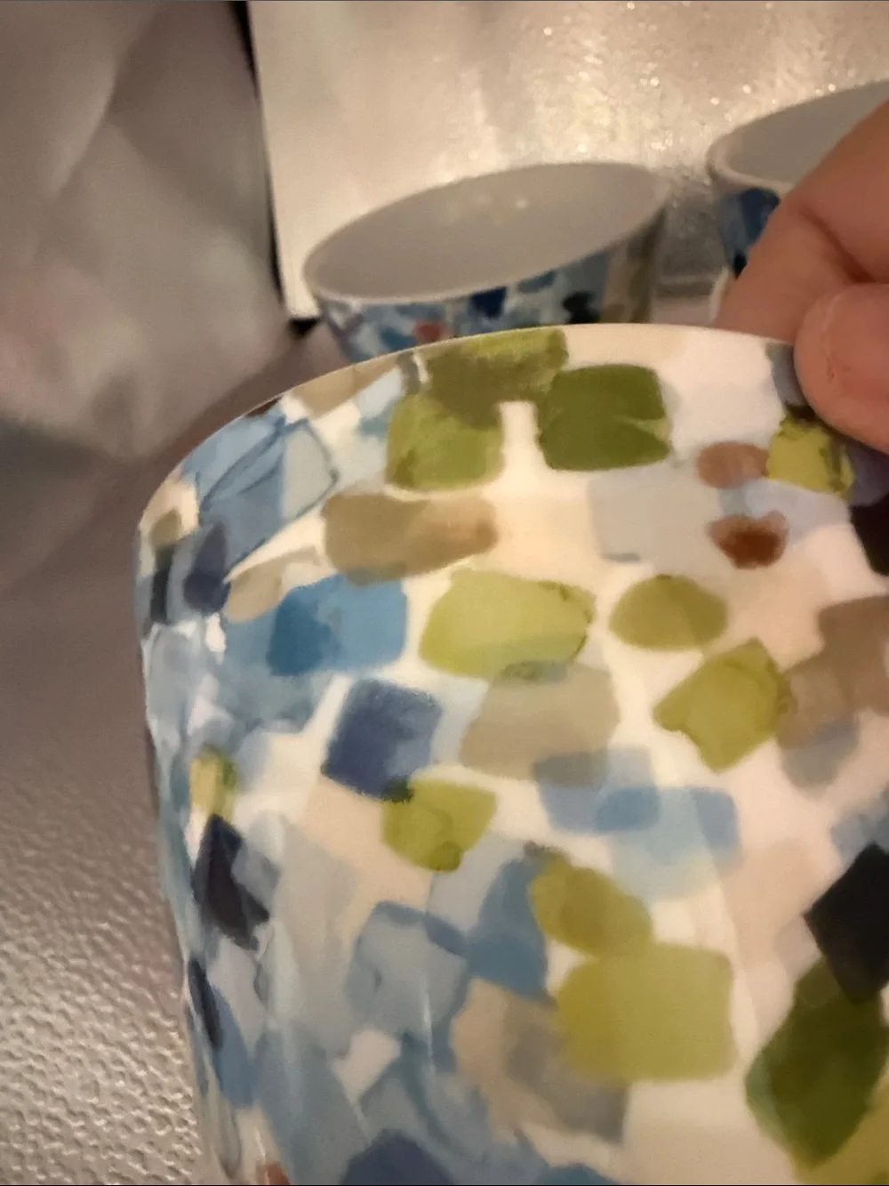 222fifth Selena Blue Porcelain Bowls